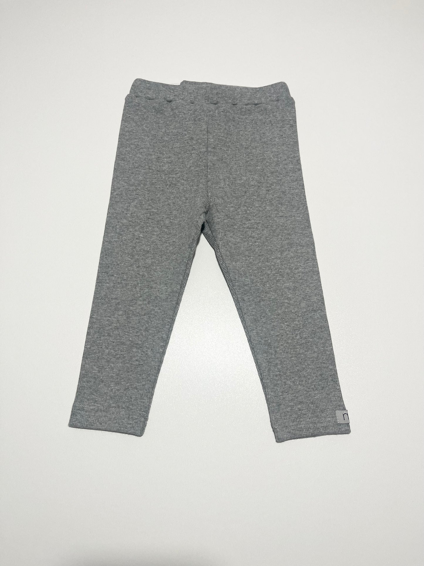 RIBBED LEGGINGS - CLOUD